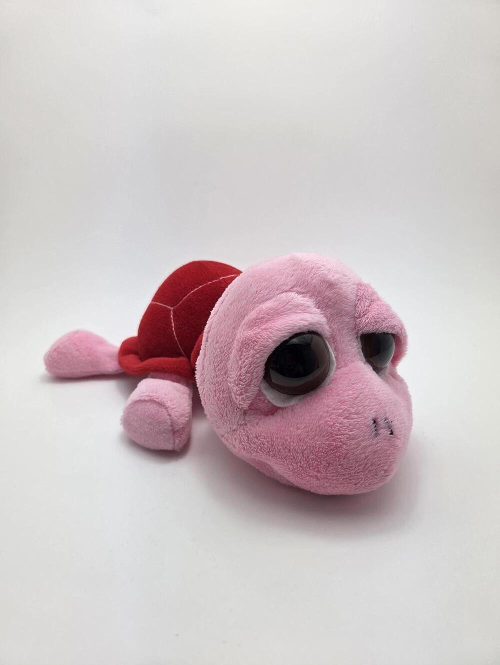 Russ Plush "Squirtle" the Pink and Red Turtle Stuffed Animal Toy (8 inch)